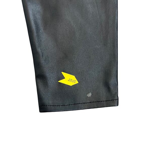 Pistola Faux Leather Pants in Black Size 26 Zip Fly Tapered Leg Pockets Gothic - Picture 5 of 5